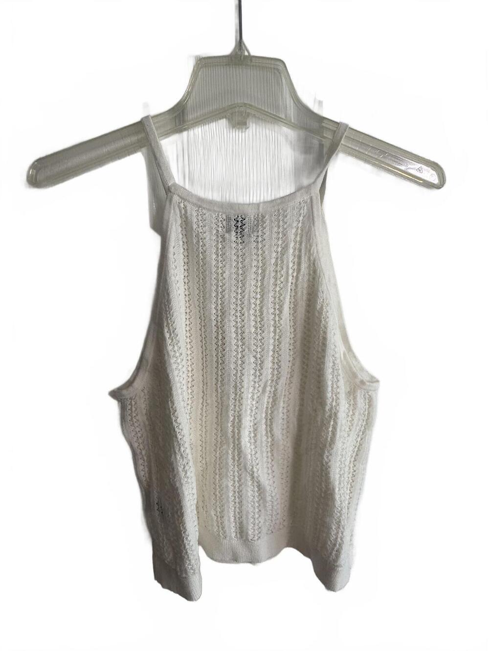 A New Day Cream Textured Knit Sleeveless Top – Size Large, NWT